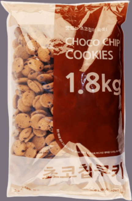 무팡)신흥 초코쿠키 1.8kg /대용량 사탕 쿠키 약과 쫀디기 엿날과자 스낵, 1개