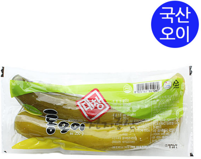 대창 통오이 250g / 오이지용 / 절임반찬 / 천지농산, 1개
