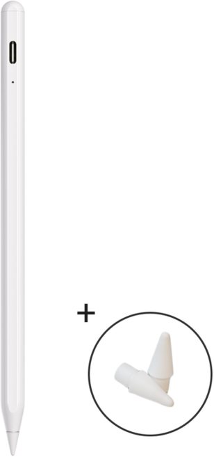 isee아이시 C타입 충전 아이패드 호환 스타일러스 펜슬+펜촉 2개증정, 1개, 블루투스형(펜촉2개)