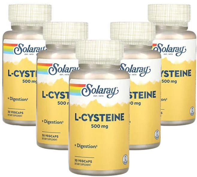 쏠라레이 l-시스테인 500mg 30 베지캡슐, 5개, 30정 - 쿠팡