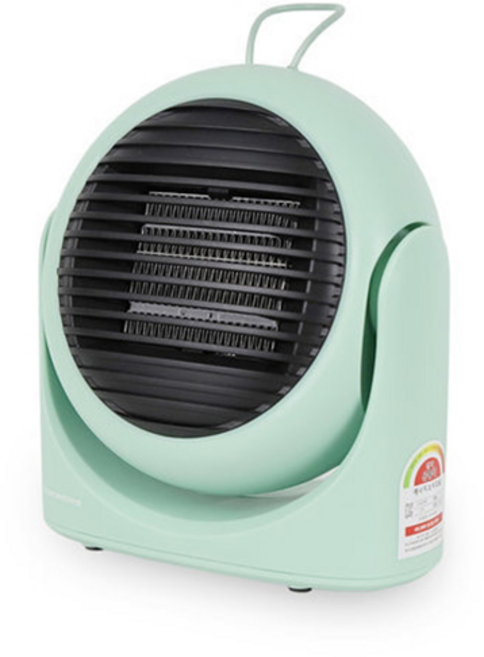 툴콘 모아캠핑 PTC 미니 팬히터 MF-3050 캠핑용 온풍기, 민트