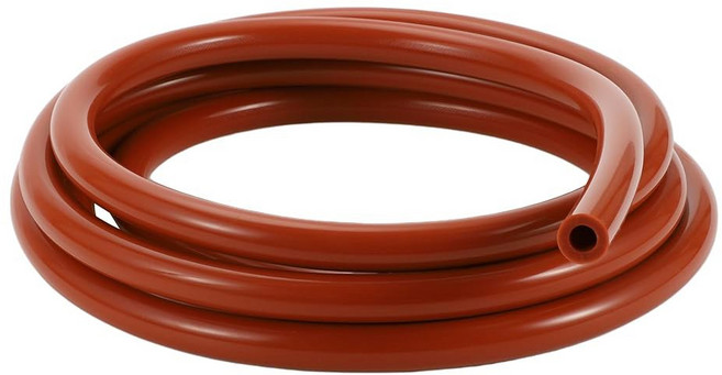 RATCHROLL 1개 실리콘 진공 튜빙 호스 고온 10피트 5/16인치 8mm ID 3.5mm 두께 자동차 라인 130PSI 최대 압력 빨간색, 1/16" 2mm ID
