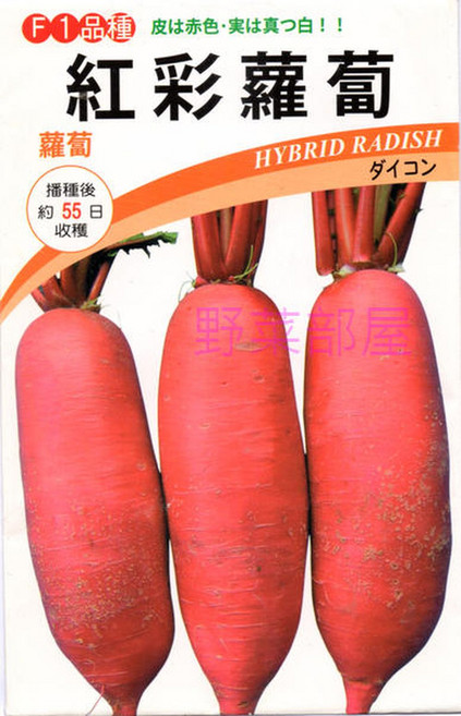 【野菜部屋~】I06 紅彩蘿蔔種子中包裝 可生吃 醃漬 日本進口種子~, 1包