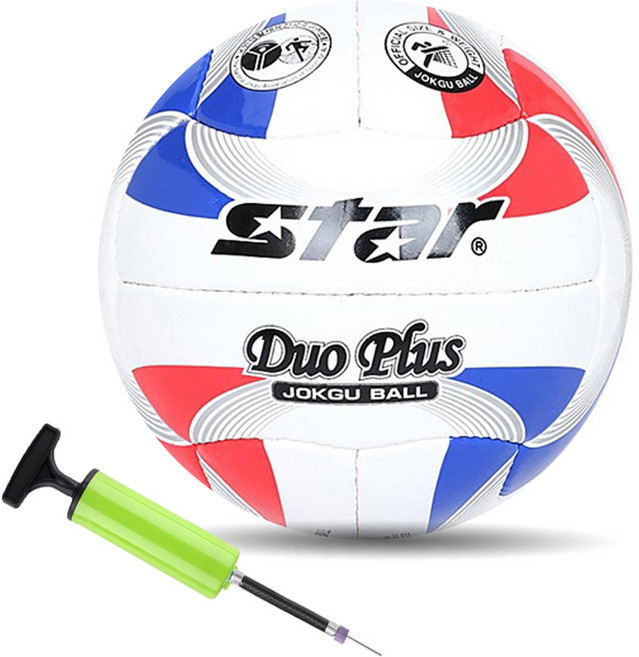 스타 듀오플러스 족구공 5호 JB385, 1개, JB385 + PUMP(JOYBE)