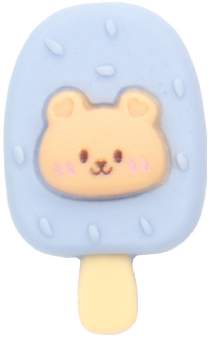 신발 실내화 장식 액세서리 윌비 클립온 꾸미기 파츠 (G그룹), 1개, 막대바 블루 곰