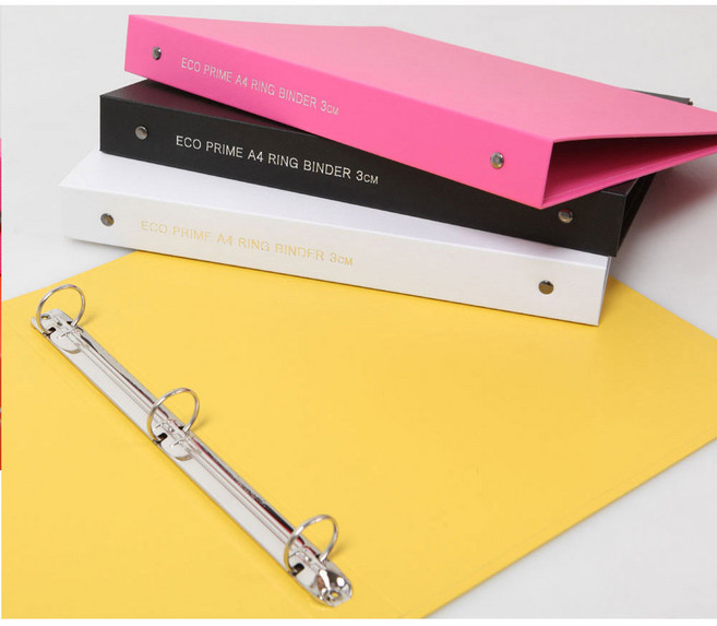 에코바인더 3공바인더 A4 A5 4종 모음, A5사이즈)바인더폭 2cm, 흑색