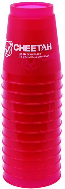 스포츠스태킹컵/컵쌓기달인김태영/한정판 골드컵/국산 경기용/세계대회 기념/치타컵/플래시컵/키즈컵 컵쌓기 스피드스택스 학교스포츠클럽 스포츠스태킹 대회공인용품, 키즈컵 빨강, 1개