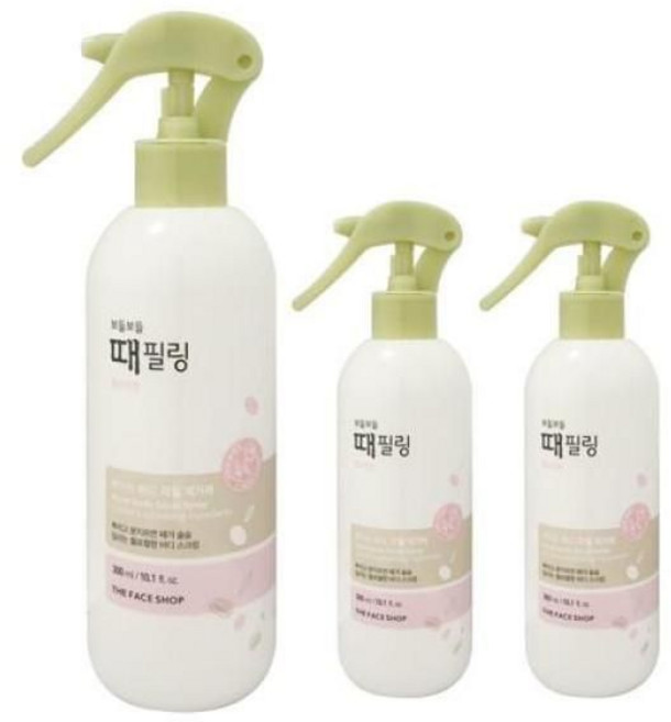 더페이스샵 보들보들 때 필링 바디 스프레이 플로럴향 300ml 3개, 더페이스샵 보들보들 때 필링 바디 스프레이 플로럴향 3