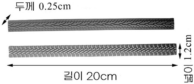 캐리어 바퀴 소음감소 실리콘 테이프 접착식 (1세트 2개)