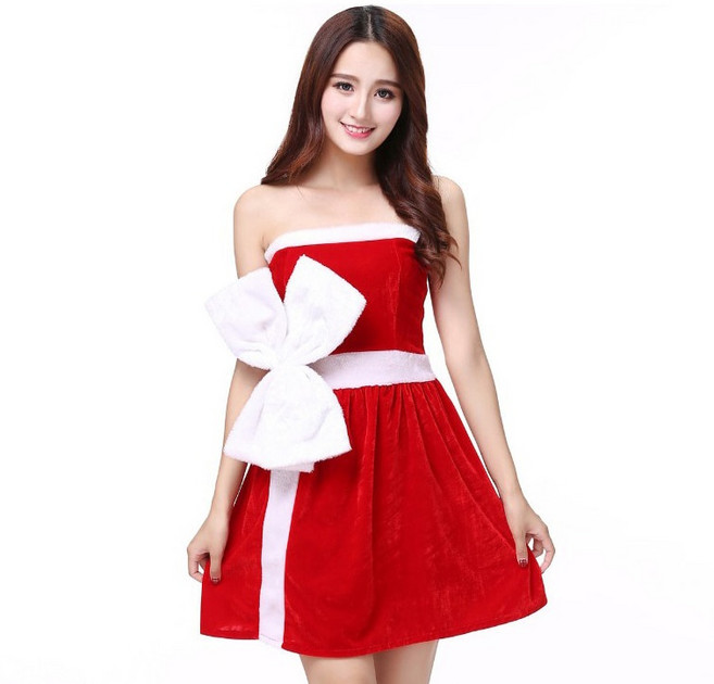 섹시 산타걸코스튬 크리스마스코스프레 산타복 성인 산타걸원피스