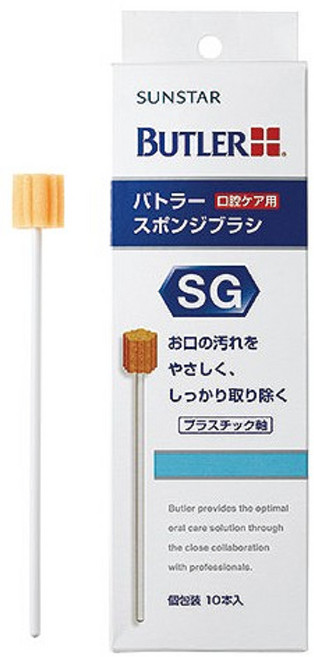 버틀러 치아 스폰지 브러쉬 SG, 10개입, 1개