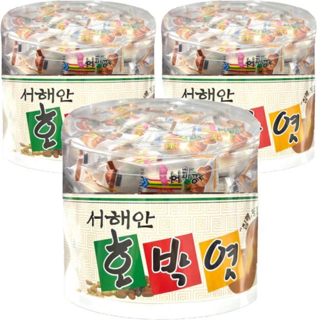 유팡)서해안 민속 호박엿 1세트 1.4kg, 3개