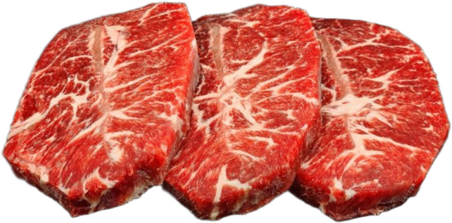 고성축산 마켓 미국산 초이스 부채살 (3cm내외 스테이크) 250g 소분포장 (냉동), 1kg, 3개