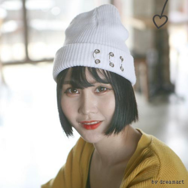써클 피어싱 비니/겨울비니/겨울모자