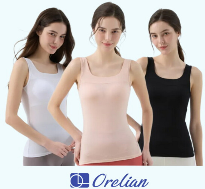 [오렐리안] Orelian 풍기인견 크레오라 히든 스퀘어넥 브라탑 -런닝형(3종)