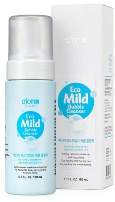 (최신상품) 애터미 에코 마일드 버블 클렌저 / 구름 세안으로 당김 없는 촉촉 피부, 1개