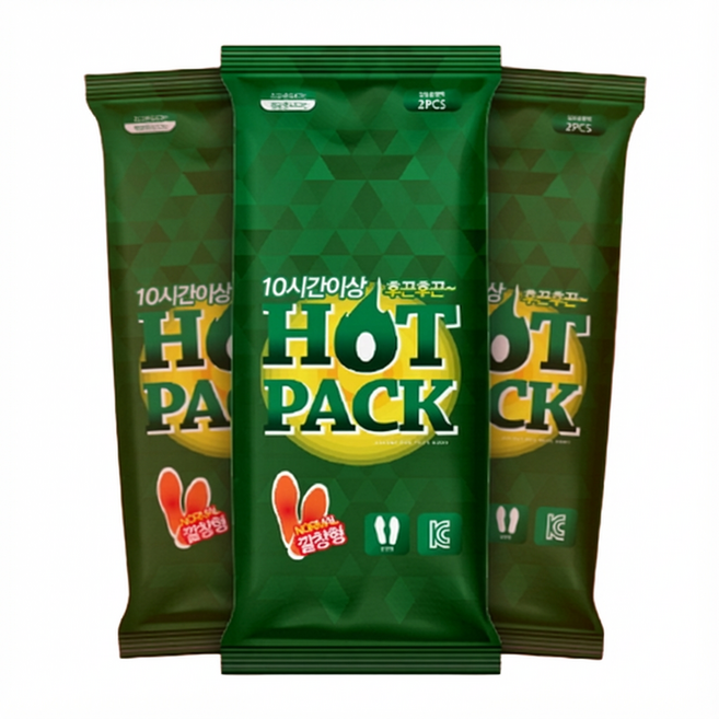 다올인 발열 깔창 핫팩 2매입, 100개