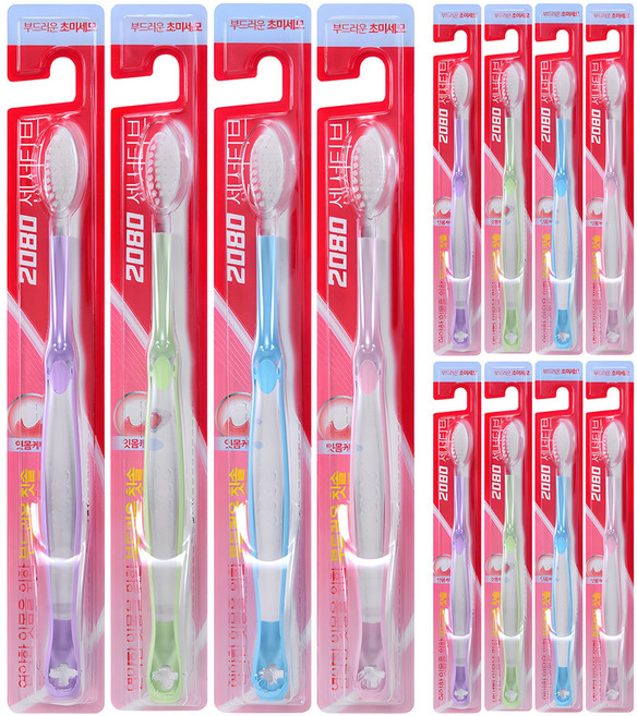 2080 센서티브 초미세모 칫솔, 1개입, 12개