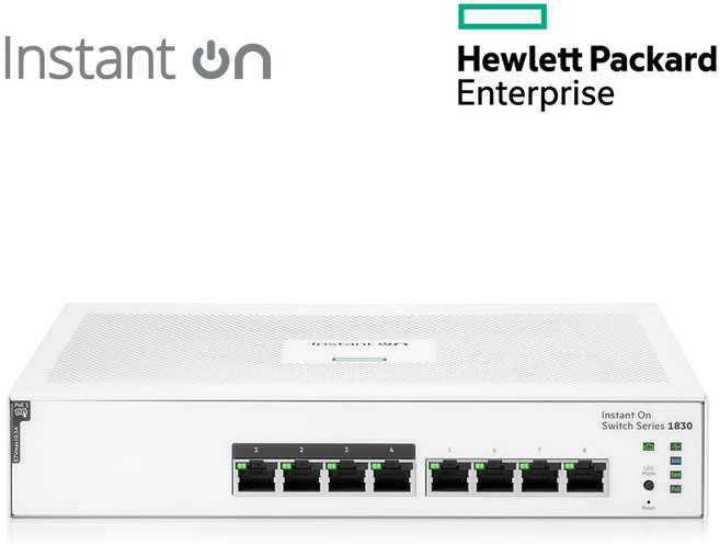 HPE Networking Instant On 1830 8G 4p Class4 PoE 65W [스마트스위치/1Gbps 8Port/PoE+/APP] 모델명 JL811A