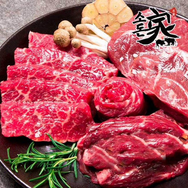 구이모듬 3종(갈비+안창+토시)(각200gx2)총 1.2kg, 상세 설명 참조