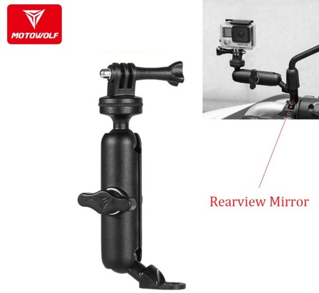 Insta360 X5 X4 Insta 360 X3 ONE X2 ONE R 스포츠 카메라 액세서리 용 오토바이 U 볼트 마운트, 1개, 01 For Rearview Mirror