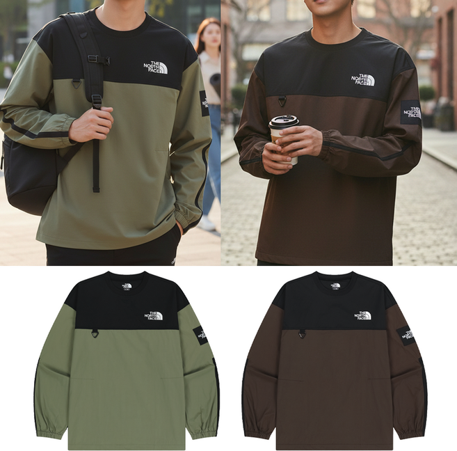 [국내매장판] 노스페이스 맨투맨 공용 EX 크루넥 남성 긴팔 티셔츠