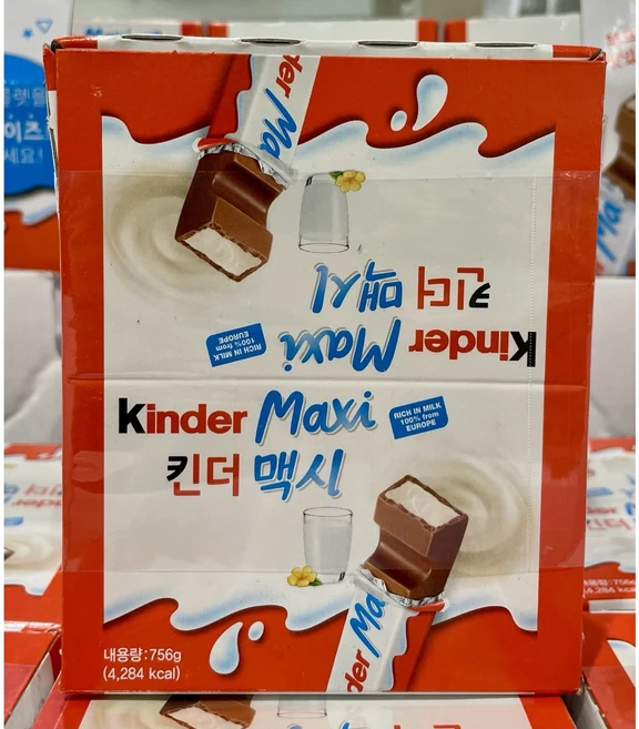 킨더초콜릿 맥시 1개당 21g 페레로 수입초콜릿 킨더+서비스 사탕1개, 36개 - 쿠팡