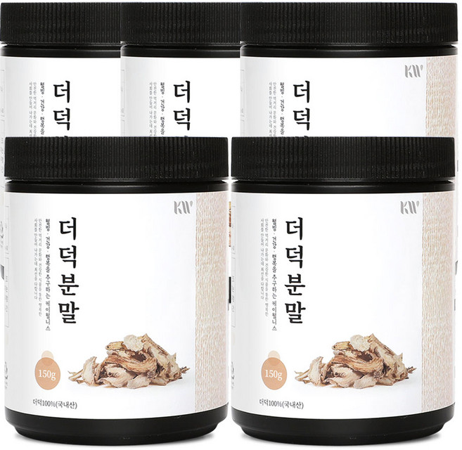 케이웰니스 국산 더덕가루 150g, 5개