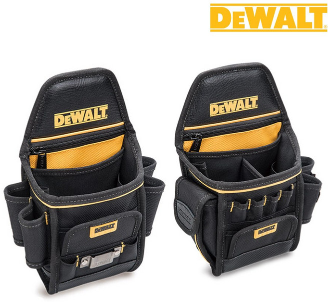 디월트 건축용 파우치 DWST83484-1 콤팩트 소형사이즈 공구집 공구파우치 공구수납 16포켓 DEWALT 카리스툴, 1개