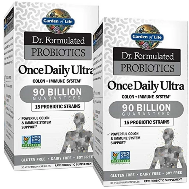 가든오브라이프 닥터 포뮬레이티드 프로바이오틱 유산균 원스 데일리 울트라 베지타리안 캡슐, 30정, 2개 - 쿠팡