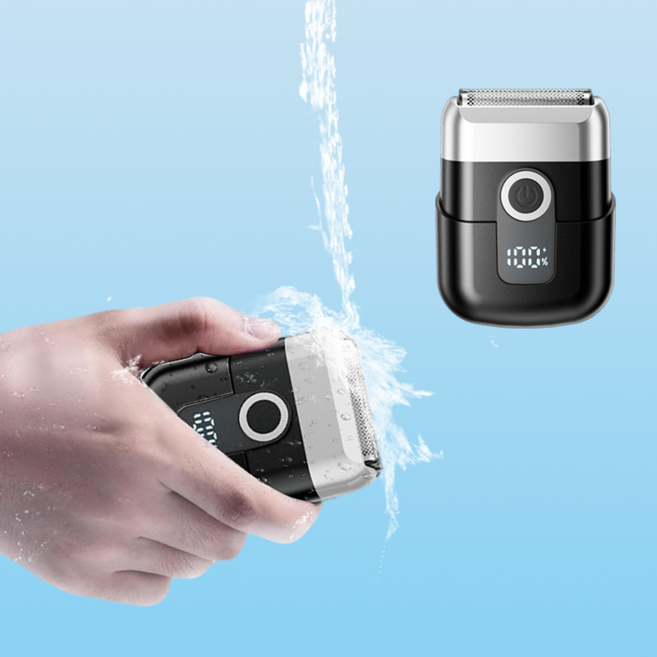 휴대용 전기 면도기 남성용 전기 면도기, 블랙