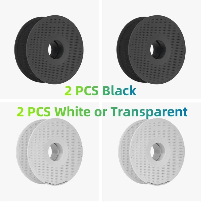 Bambu Lab 3D 프린터 고온 재료 랙 재사용 스풀 필라멘트 호환성 ABS PA6GF PAHTCF 등, 01 2x black  2x white