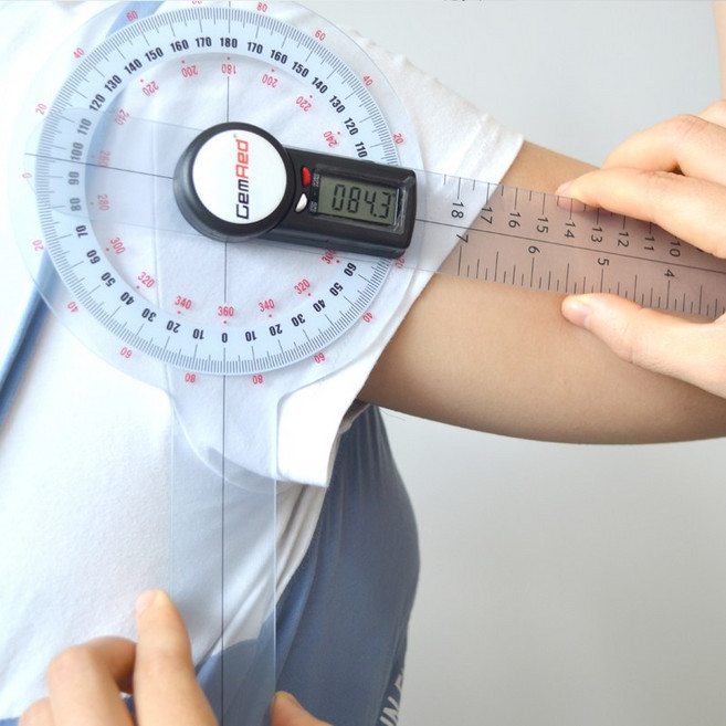 [다모와] 디지털 관절 각도기 신체 고니오미터 병원 각도계 측정 측정자 각도 부서용, 1개, 318cm(디스크 포함)