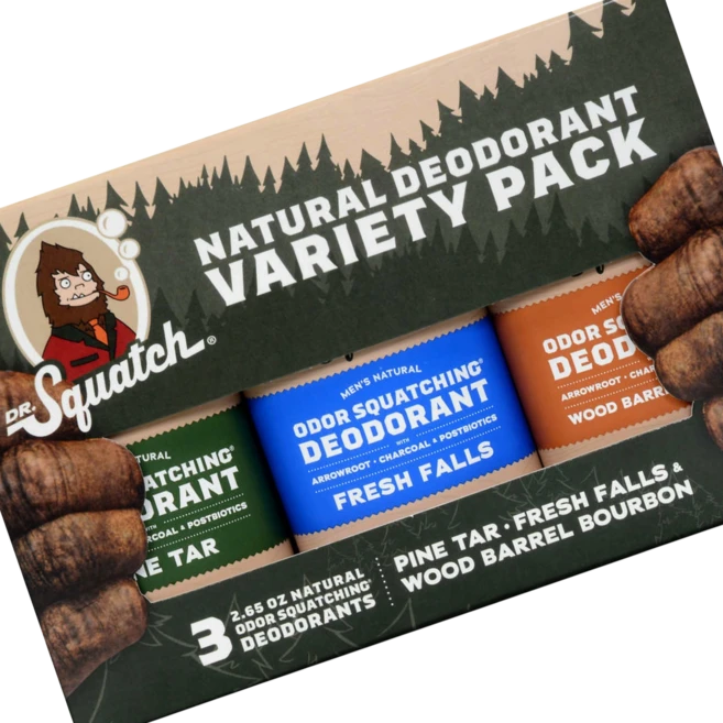 닥터 스쿼치 네처럴 데오드란트, 3개, 75g - 쿠팡