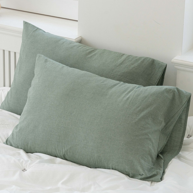 라이프홈 순면 워싱 자루형 호텔식 베개커버 2p