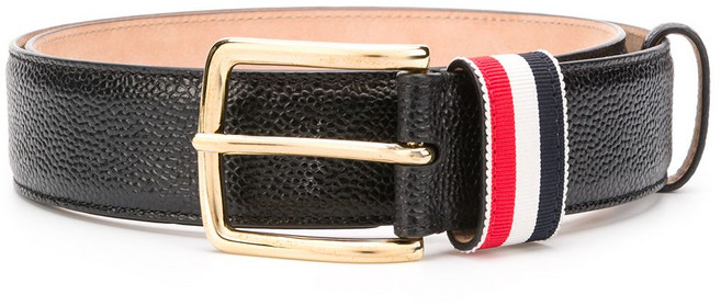 톰 브라운 스트라이프 루프 페블 벨트