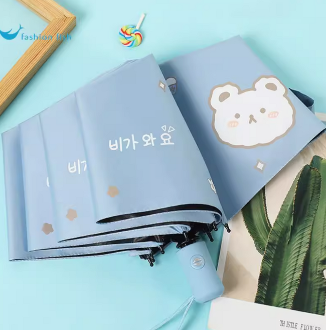 3단 자동 우산 접이식 튼튼한 예쁜 가벼운우산 초등우산