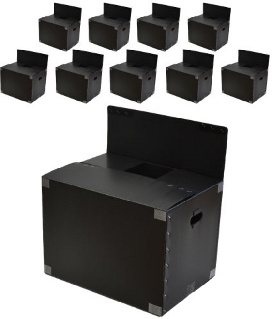 네오비 이사박스 고급벨크로형, 검정, 10개