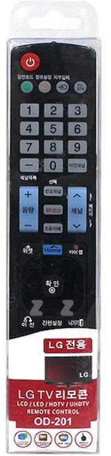 LG 엘지 전용 TV 티비 리모콘 201, 상세페이지 참조, 1개