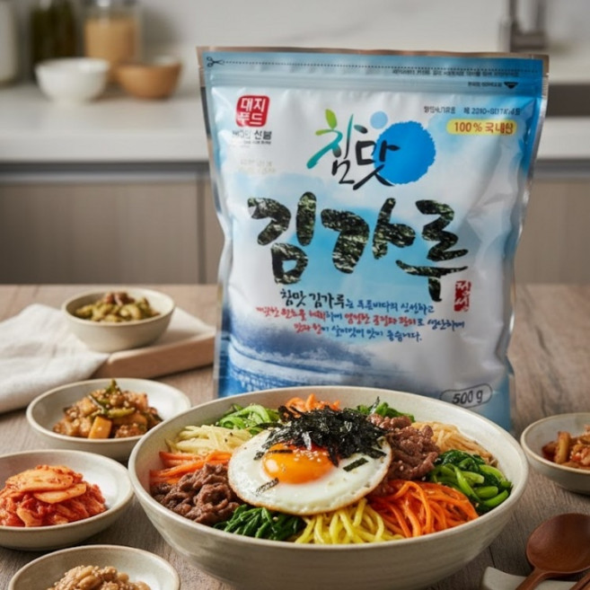 국내산 김가루 대용량 최고급 원물 참맛김가루, 1개, 500g
