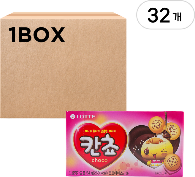 롯데 칸쵸 54g 32개