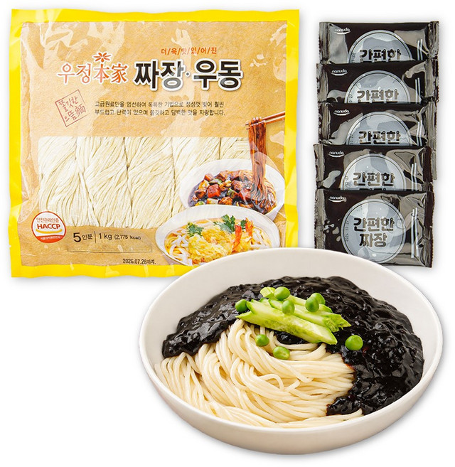 [민이네식탁] 짜장면 5인분, 1세트, 1.3kg
