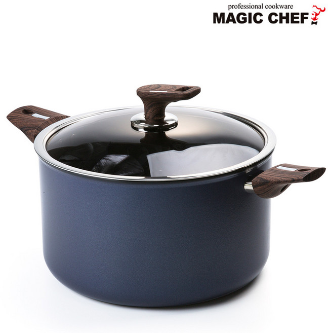 매직쉐프 28CM곰솥(블루) 인덕션용 곰솥 냄비 대형 스텐 들통 업소용 대용량 ih 찜 행주삶는냄비, 단품, 단품