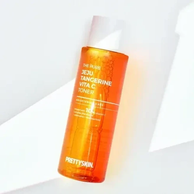 [프리티스킨] 더퓨어 제주감귤 비타C 토너 (보습 진정 염증완화에 효과 미백/주름개선 기능성), 1개, 250ml