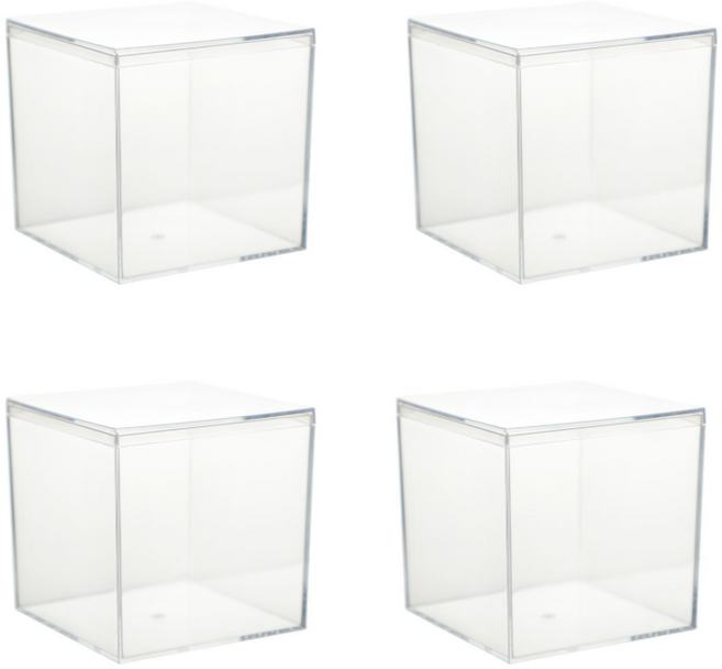 아크릴 상자 투명, 4개