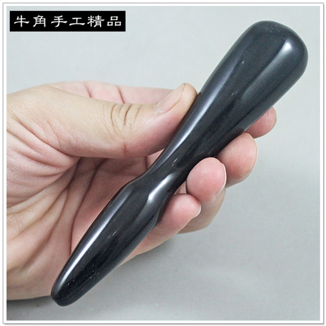 摩邦比 牛角按摩棒 穴道按摩 去痠痛 敲膽經推肝經原始點T-B17, 1個