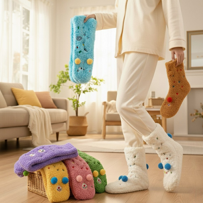 비타팝 무압박 논슬립 수면양말