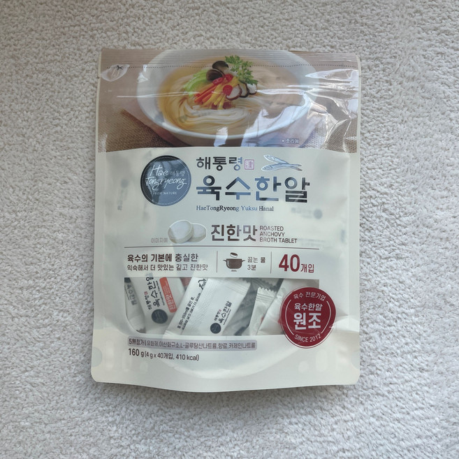 해통령 육수한알 진한맛, 160g, 1개