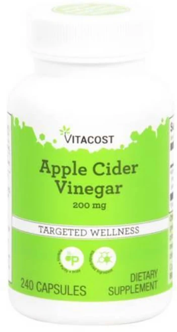 비타코스트 애플 사이다 비니거 사과식초 200mg 캡슐, 1개, 240정 - 쿠팡