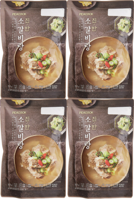 피코크 진한 소갈비탕 500g, 4개